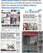 Tapas de diarios nacionales, de las provincias y portales del pa�s 5 de febrero 2026