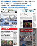 Tapas de diarios nacionales, de las provincias y portales del pa�s 7 de febrero 2026