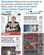 Tapas de diarios nacionales, de las provincias y portales del pa�s 14 de febrero 2026