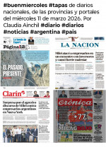 Tapas de diarios nacionales, de las provincias y portales del pa�s 11 de marzo 2026
