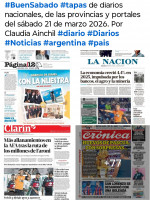 Tapas de diarios nacionales, de las provincias y portales del pa�s 21 de marzo 2026