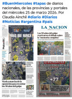 Tapas de diarios nacionales, de las provincias y portales del pa�s 25 de marzo 2026