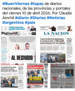 Tapas de diarios nacionales, de las provincias y portales del pa�s 10 de abril 2026