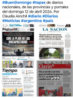 Tapas de diarios nacionales, de las provincias y portales del pa�s 12 de abril 2026