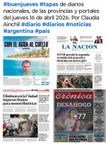 Tapas de diarios nacionales, de las provincias y portales del pa�s 16 de abril 2026