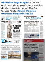 Tapas de diarios nacionales, de las provincias y portales del pa�s 3 de mayo 2026