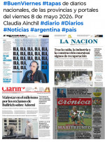 Tapas de diarios nacionales, de las provincias y portales del pa�s 8 de mayo 2026