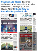 Tapas de diarios nacionales, de las provincias y portales del pa�s 9 de mayo 2026
