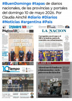 Tapas de diarios nacionales, de las provincias y portales del pa�s 10 de mayo 2026