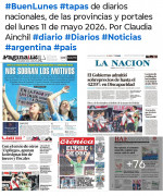 Tapas de diarios nacionales, de las provincias y portales del pa�s 11 de mayo 2026