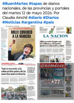 Tapas de diarios nacionales, de las provincias y portales del pa�s 12 de mayo 2026