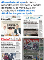 Tapas de diarios nacionales, de las provincias y portales del pa�s 19 de mayo 2026