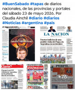 Tapas de diarios nacionales, de las provincias y portales del pa�s 23 de mayo 2026