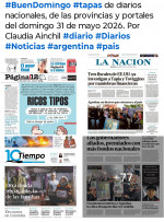 Tapas de diarios nacionales, de las provincias y portales del pa�s 31 de mayo 2026
