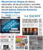 Tapas de diarios nacionales, de las provincias y portales del pa�s 5 de junio 2026