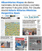 Tapas de diarios nacionales, de las provincias y portales del pa�s 9 de junio 2026