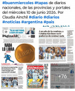 Tapas de diarios nacionales, de las provincias y portales del pa�s 10 de junio 2026