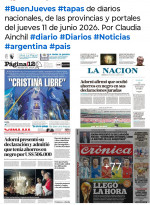 Tapas de diarios nacionales, de las provincias y portales del pa�s 11 de junio 2026