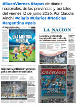 Tapas de diarios nacionales, de las provincias y portales del pa�s 12 de junio 2026