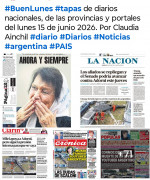 Tapas de diarios nacionales, de las provincias y portales del pa�s 15 de junio 2026
