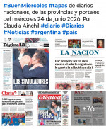 Tapas de diarios nacionales, de las provincias y portales del pa�s 24 de junio 2026