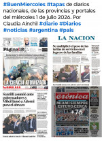 Tapas de diarios nacionales, de las provincias y portales del pa�s 1 de julio 2026