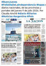 Tapas de diarios nacionales, de las provincias y portales del pa�s 9 de julio 2026