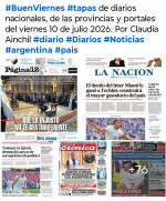 Tapas de diarios nacionales, de las provincias y portales del pa�s 10 de julio 2026