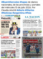 Tapas de diarios nacionales, de las provincias y portales del pa�s 15 de julio 2026