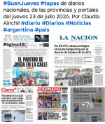 Tapas de diarios nacionales, de las provincias y portales del pa�s 23 de julio 2026