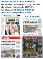 Tapas de diarios nacionales, de las provincias y portales del pa�s 1 de agosto 2026