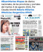 Tapas de diarios nacionales, de las provincias y portales del pa�s 4 de agosto 2026