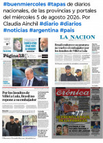 Tapas de diarios nacionales, de las provincias y portales del pa�s 5 de agosto 2026