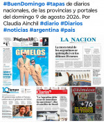 Tapas de diarios nacionales, de las provincias y portales del pa�s 9 de agosto 2026