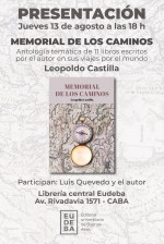 Presentaci�n de la antolog�a Memorial de los caminos de Leopoldo Castilla
