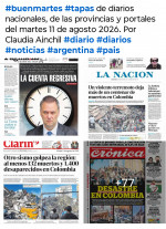 Tapas de diarios nacionales, de las provincias y portales del pa�s 11 de agosto 2026