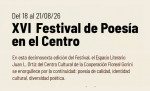 XVI Festival de Poes�a en el Centro