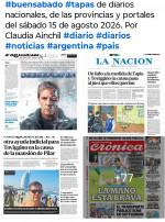 Tapas de diarios nacionales, de las provincias y portales del pa�s 15 de agosto 2026