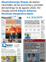 Tapas de diarios nacionales, de las provincias y portales del pa�s 16 de agosto 2026