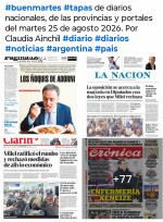 Tapas de diarios nacionales, de las provincias y portales del pa�s 25 de agosto 2026