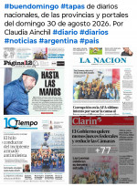 Tapas de diarios nacionales, de las provincias y portales del pa�s 30 de agosto 2026