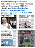Tapas de diarios nacionales, de las provincias y portales del pa�s 31 de agosto 2026