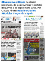 Tapas de diarios nacionales, de las provincias y portales del pa�s 3 de septiembre 2026