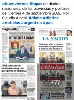Tapas de diarios nacionales, de las provincias y portales del pa�s 4 de septiembre 2026