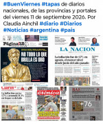 Tapas de diarios nacionales, de las provincias y portales del pa�s 11 de septiembre 2026