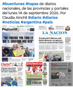 Tapas de diarios nacionales, de las provincias y portales del pa�s 14 de septiembre 2026