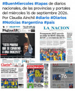 Tapas de diarios nacionales, de las provincias y portales del pa�s 16 de septiembre 2026