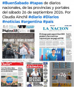 Tapas de diarios nacionales, de las provincias y portales del pa�s 26 de septiembre 2026
