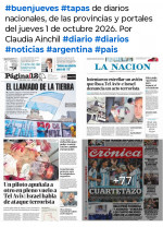 Tapas de diarios nacionales, de las provincias y portales del pa�s 1 de octubre 2026
