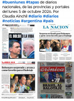 Tapas de diarios nacionales, de las provincias y portales del pa�s 5 de octubre 2026